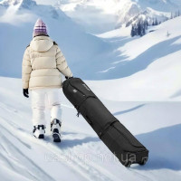 Vevor 316588 Лижна сумка з колесами, до 175 см, лижна сумка, лижний чохол, водонепроникна тканина Оксфорд 600D, з регульованими