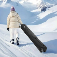 Vevor 316590 Лижна сумка з колесами, до 190 см, лижна сумка, лижний чохол, водонепроникна тканина Оксфорд 600D, з регульованими