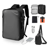 Vevor 316595 Рюкзак Vacuum Travel, 65 л, розширюваний вакуумний компресійний рюкзак з насосом, замок, схвалений TSA, порт