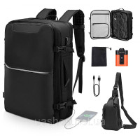 Vevor 316597 Рюкзак Vacuum Travel, 80 л, розширюваний вакуумний компресійний туристичний рюкзак з насосом, замок, схвалений TSA,