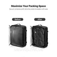 Vevor 316597 Рюкзак Vacuum Travel, 80 л, розширюваний вакуумний компресійний туристичний рюкзак з насосом, замок, схвалений TSA, Vevor 316597 Рюкзак Vacuum Travel, 80 л, розширюваний вакуумний компресійний туристичний рюкзак з насосом, замок, схвалений TSA,
