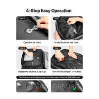 Vevor 316597 Рюкзак Vacuum Travel, 80 л, розширюваний вакуумний компресійний туристичний рюкзак з насосом, замок, схвалений TSA, Vevor 316597 Рюкзак Vacuum Travel, 80 л, розширюваний вакуумний компресійний туристичний рюкзак з насосом, замок, схвалений TSA,