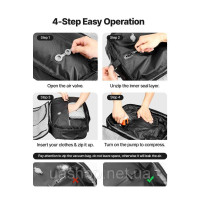 Vevor 316599 Рюкзак Vacuum Travel, 35 л, вакуумний компресійний дорожній рюкзак з повітряним насосом, кілька кишень та відділень, Vevor 316599 Рюкзак Vacuum Travel, 35 л, вакуумний компресійний дорожній рюкзак з повітряним насосом, кілька кишень та відділень,
