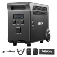 Vevor 316615 Додатковий акумулятор для портативної електростанції, подовжувач LiFePO4 ємністю 3840 Вт·год з 3 вихідними портами Vevor 316615 Додатковий акумулятор для портативної електростанції, подовжувач LiFePO4 ємністю 3840 Вт·год з 3 вихідними портами