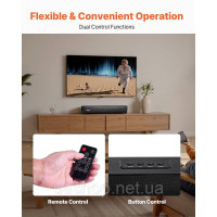 Vevor 316618 Саундбар для Smart TV, 2.0-канальний, компактні динаміки для телевізора 450 мм для проектора, підключення Bluetooth Vevor 316618 Саундбар для Smart TV, 2.0-канальний, компактні динаміки для телевізора 450 мм для проектора, підключення Bluetooth