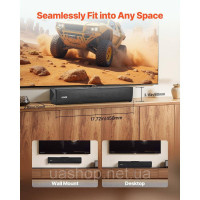 Vevor 316618 Саундбар для Smart TV, 2.0-канальний, компактні динаміки для телевізора 450 мм для проектора, підключення Bluetooth Vevor 316618 Саундбар для Smart TV, 2.0-канальний, компактні динаміки для телевізора 450 мм для проектора, підключення Bluetooth