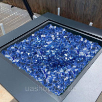 Vevor 317762 Скляні камінці Fire Glass 4,5 кг 6,35 мм, камінне скло, скляні камені, декор, кобальтово-синій колір Vevor 317762 Скляні камінці Fire Glass 4,5 кг 6,35 мм, камінне скло, скляні камені, декор, кобальтово-синій колір