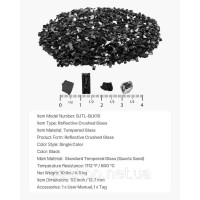 Vevor 317763 Скляне каміння Fire Glass 4,5 кг 12,7 мм, камінне скло, скляні камені, декоративне каміння, чорного кольору Vevor 317763 Скляне каміння Fire Glass 4,5 кг 12,7 мм, камінне скло, скляні камені, декоративне каміння, чорного кольору