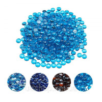 Vevor 317764 Скляні камені для каміна Fire Glass 9 кг, 19 мм, карибсько-блакитні