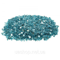 Vevor 317772 Скляні камені Fire Glass 9 кг 12,7 мм, камінне скло, скляні камені, декоративне каміння, блакитний колір