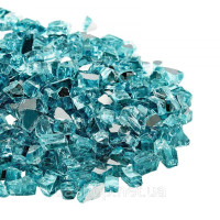Vevor 317772 Скляні камені Fire Glass 9 кг 12,7 мм, камінне скло, скляні камені, декоративне каміння, блакитний колір