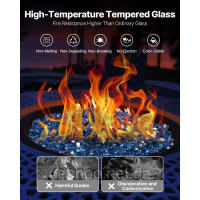 Vevor 317766 Скляні камінці Fire Glass 4,5 кг 12,7 мм, камінне скло, скляні камені, декор, тихоокеанський блакитний Vevor 317766 Скляні камінці Fire Glass 4,5 кг 12,7 мм, камінне скло, скляні камені, декор, тихоокеанський блакитний