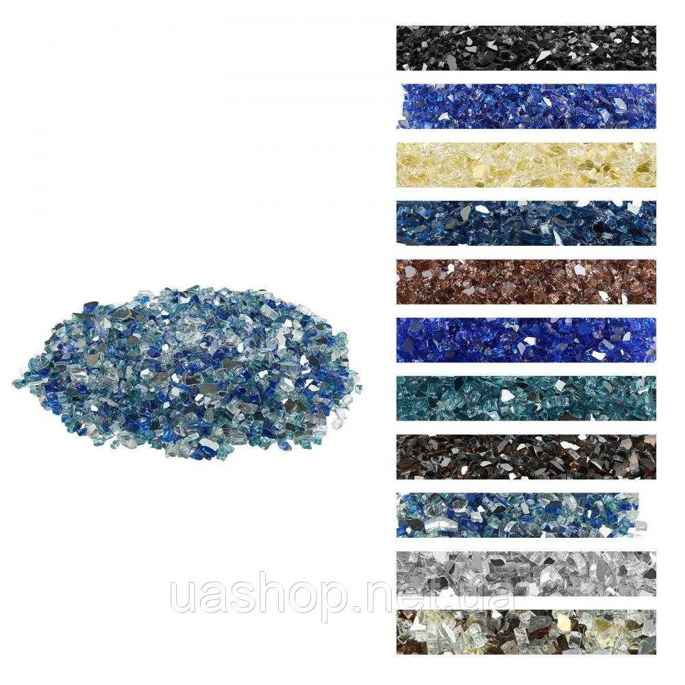Vevor 317768 Декоративне каміння Fire Glass 4,5 кг, скляне каміння 12,7 мм, кобальтово-синє/аквамаринове/прозоре