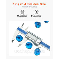 Vevor 317773 Скляні камінці Fire Glass 4,5 кг 25,4 мм, камінне скло, скляні камені, декор, карибсько-блакитний колір