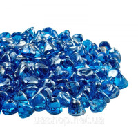 Vevor 317773 Скляні камінці Fire Glass 4,5 кг 25,4 мм, камінне скло, скляні камені, декор, карибсько-блакитний колір