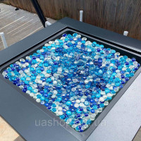 Vevor 317775 Скляні камінці Fire Glass 4,5 кг, 19 мм, кобальтово-сині/карибські/прозорі Vevor 317775 Скляні камінці Fire Glass 4,5 кг, 19 мм, кобальтово-сині/карибські/прозорі