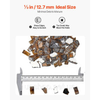 Vevor 317780 Скляні камінці Fire Glass 9 кг, 12,7 мм, камінне скло, скляні камені, декор, мідного кольору