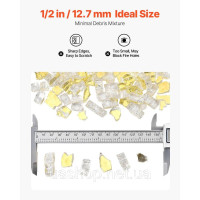 Vevor 317782 Скляні камені для каміна Fire Glass 4,5 кг, 12,7 мм, золотисті Vevor 317782 Скляні камені для каміна Fire Glass 4,5 кг, 12,7 мм, золотисті