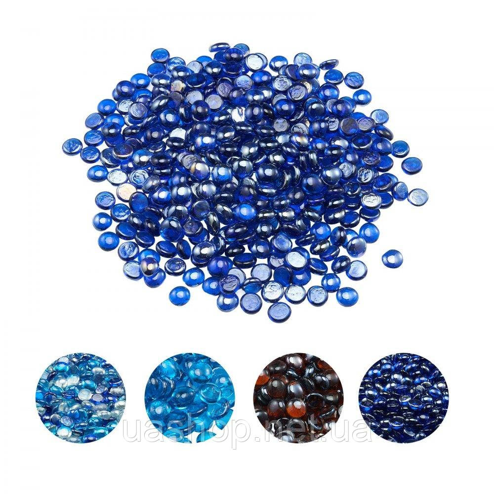 Vevor 317783 Скляні камені для каміна Fire Glass 9 кг, 19 мм, кобальтово-сині