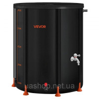 Vevor 317802 Складана бочка для дощової води, портативна бочка для дощової води об'ємом 201 л, резервуар для дощової води, система