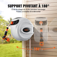 Vevor 317824 Котушка для шланга котушка для шланга водяна 35мх12мм з настінним кронштейном ручка для перенесення котушка для