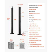 Vevor 315817 Кабель Vefort Edge Post 914x50.8x50.8mm l-Holes 1JzlGZXHS914ZPBNY001V0 Vevor 315817 Кабель Vefort Edge Post 914x50.8x50.8mm l-Holes 1JzlGZXHS914ZPBNY001V0