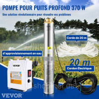 Vevor 316721 Вевар 101,6 мм насос глибиною свердловини 370 Вт Brunnen Pump 110 л/хв дайвінгу насоса максимальна висота конвеєра 44 Vevor 316721 Вевар 101,6 мм насос глибиною свердловини 370 Вт Brunnen Pump 110 л/хв дайвінгу насоса максимальна висота конвеєра 44