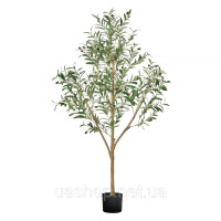 Vevor 317916 Штучна оливкова деревця 1,5 м, штучна рослина з чорним горщиком, прикраса для інтер'єру