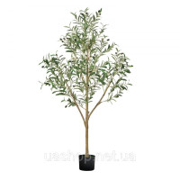 Vevor 317916 Штучна оливкова деревця 1,5 м, штучна рослина з чорним горщиком, прикраса для інтер'єру Vevor 317916 Штучна оливкова деревця 1,5 м, штучна рослина з чорним горщиком, прикраса для інтер'єру