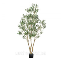 Vevor 317917 Штучна олива 2,4 м, штучна рослина з чорним горщиком, декорація для інтер'єру
