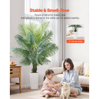 Vevor 317918 Штучна пальма Areca 1,8 м Штучна пальма з білим горщиком Штучна рослина
