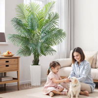 Vevor 317918 Штучна пальма Areca 1,8 м Штучна пальма з білим горщиком Штучна рослина