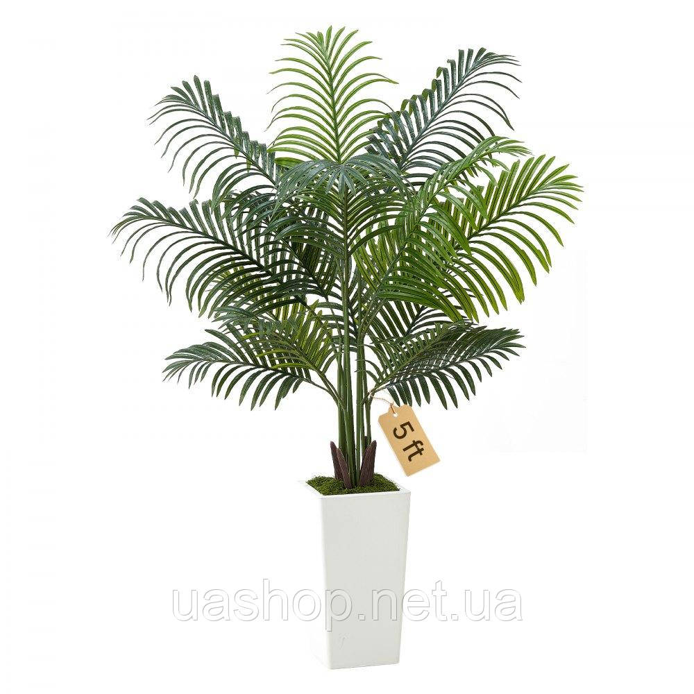 Vevor 317927 Vorvor Artificial Areca Palm, 1,52 м, штучні тропічні пальмові рослини з білим саджанцем, штучна рослина рослини в