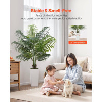 Vevor 317927 Vorvor Artificial Areca Palm, 1,52 м, штучні тропічні пальмові рослини з білим саджанцем, штучна рослина рослини в