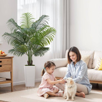 Vevor 317927 Vorvor Artificial Areca Palm, 1,52 м, штучні тропічні пальмові рослини з білим саджанцем, штучна рослина рослини в