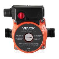 Vevor 316775 Циркуляційний насос, 38 л/хв, система миттєвої рециркуляції, 3-швидкісне керування, 100 Вт, змінний струм 220-240 В,