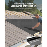 Vevor 315960 Фольга для будинку, 1,22 x 76,2 м, пароізоляційна плівка, товщина 0,17 мм, міцна пароізоляційна плівка для стійкого