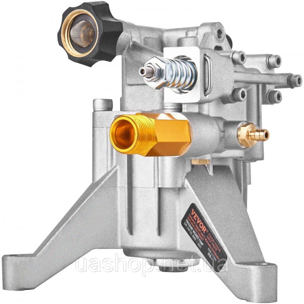 Vevor 316794 Насос високого тиску, вертикальний вал 22 мм, 3400 PSI, 2,5 галона за хвилину, запасний комплект насоса для мийки
