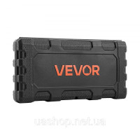 Vevor 316853 Набір торцевих ключів, 46 предметів, привід 6,4 мм, розміри SAE та метричні, глибокий та стандартний, набір