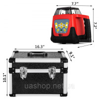 Vevor 316995 Ротаційний лазер Професійний максимальна робоча дальність 500 м лазер з червоною лінією 360 градусів лазерний Vevor 316995 Ротаційний лазер Професійний максимальна робоча дальність 500 м лазер з червоною лінією 360 градусів лазерний