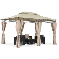 Садова альтанка Garden Point Ibiza 3x4м кремова Садова альтанка Garden Point Ibiza 3x4м кремова