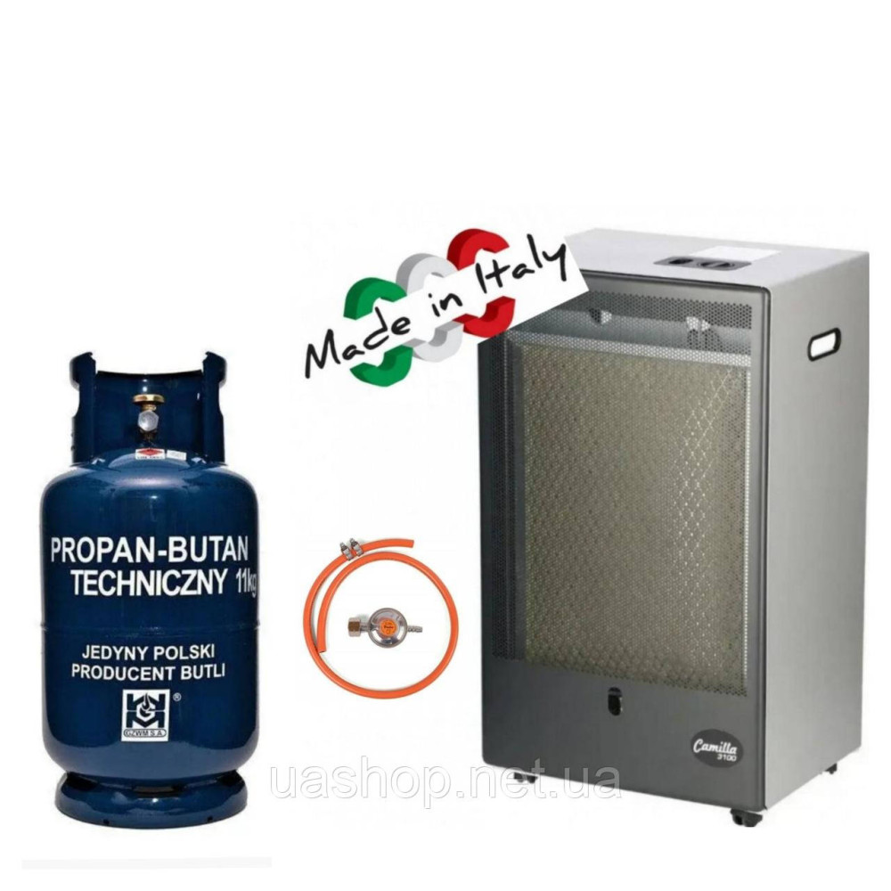 // КАТАЛИТИЧЕСКИЙ  //  Газовый обогреватель 171757 каталитический Ferretti Camilla 3100 +редуктор + баллон  27 л/11 кг