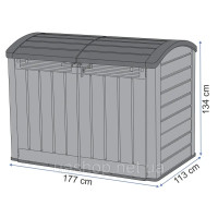 Ящик для зовнішнього зберігання 2000 л. KETER STORE-IT-OUT ULTRA на 3 баки