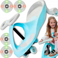 Беговел Бібікар дитяча каталка RIDER колесо LED до 40 кг