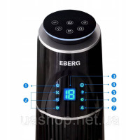 EBERG Acum 110 чорний колонний вентилятор