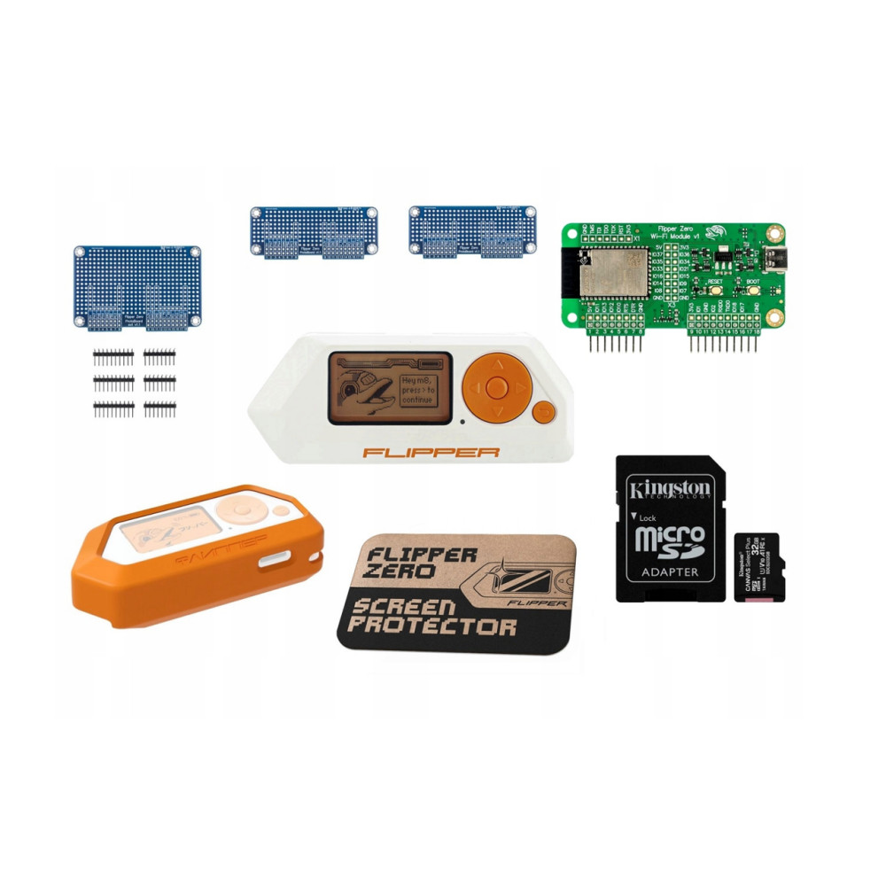 Мультитул FLIPPER ZERO радиохакерский набор RF RFID IR BT с аксессуарами