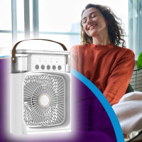 Міні кондиціонер Mini Cooling Fan зі зволожувачем повітря та LED підсвічуванням