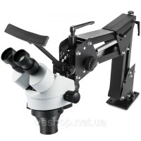 VEVOR 252348 Тринокулярний стереомікроскоп Zoom WF10X 20 мм бінокулярна стерео колонна підставка для ювелірних