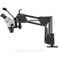 VEVOR 252348 Тринокулярний стереомікроскоп Zoom WF10X 20 мм бінокулярна стерео колонна підставка для ювелірних