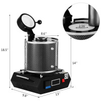 VEVOR 252365 1150°C 3 кг цифрова плавильна піч машина автоматична плавильна піч чорне золото плавильна піч VEVOR 252365 1150°C 3 кг цифрова плавильна піч машина автоматична плавильна піч чорне золото плавильна піч